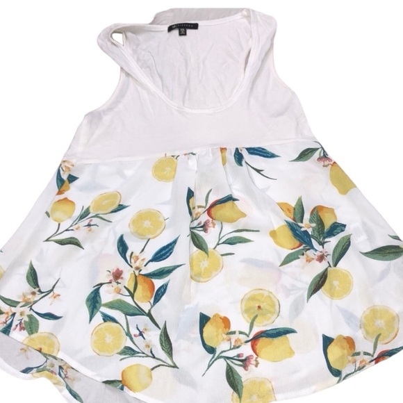15 Fifteen size medium lemons babydoll summer top - Picture 1 of 6